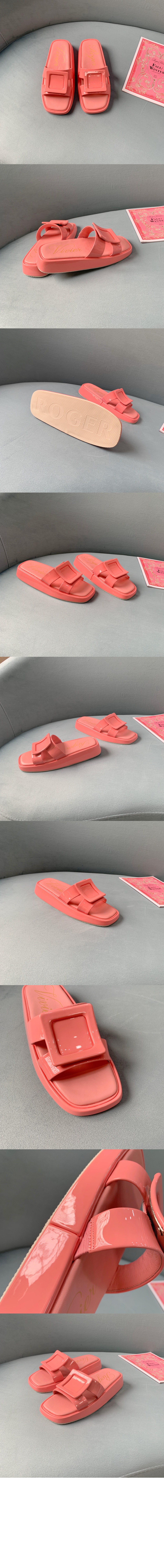 로저비비에 슬라이드 버클 뮬 샌들 6093