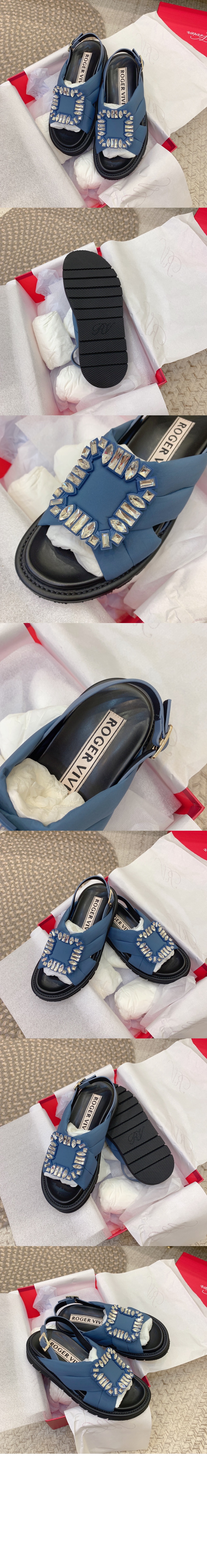 로저비비에 버클 샌들 6543