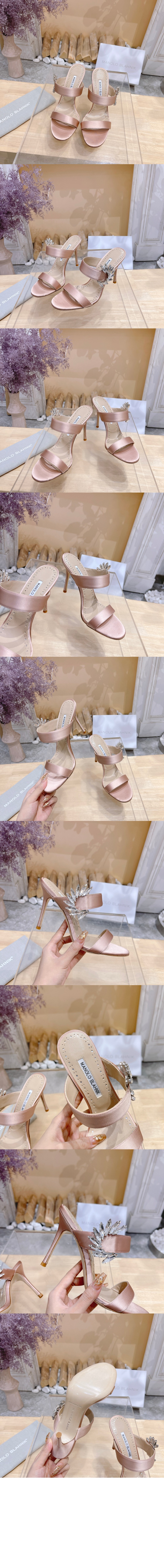 마놀로블라닉 힐 옆 버클 샌들