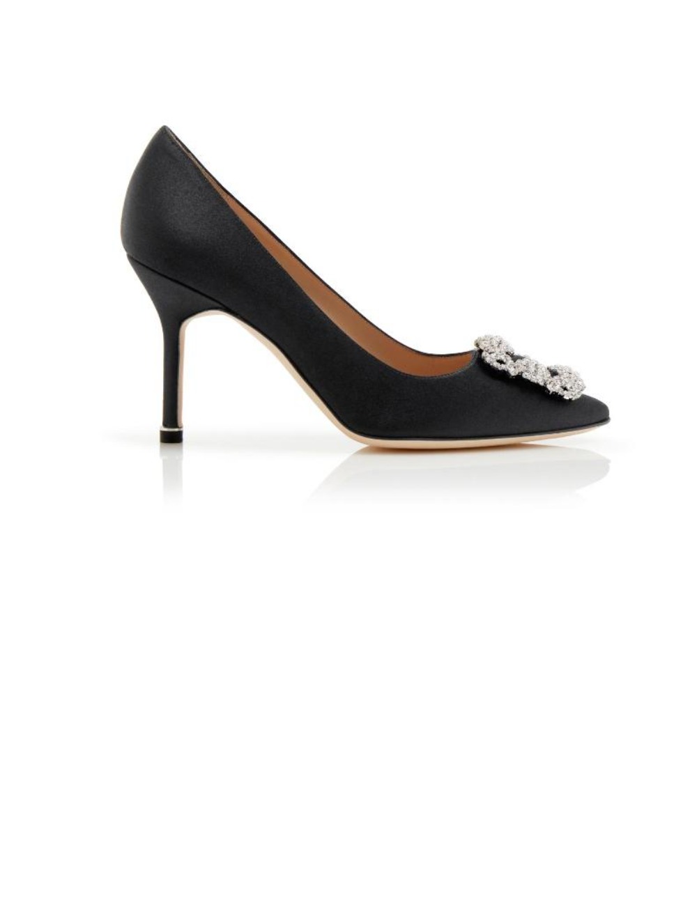 마놀로블라닉 한기시 벨벳 쥬얼 펌프스