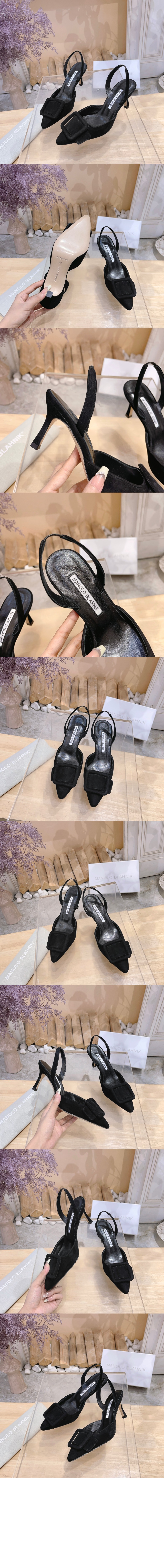 마놀로블라닉 한기시 70 슬링백 펌프스