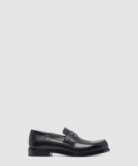 마르지엘라 스티치 로고 레더 로퍼 T8013