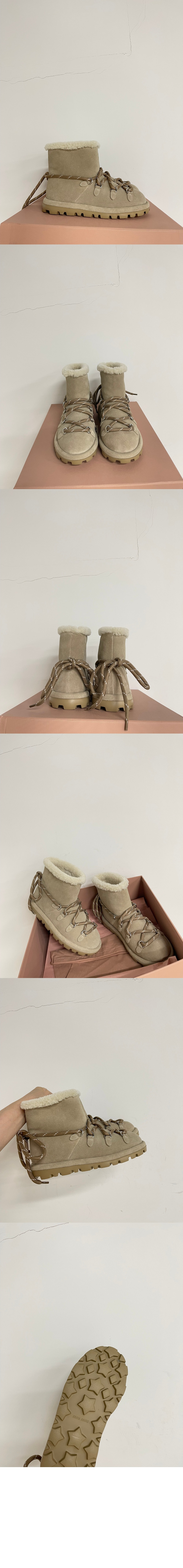 미우미우 스웨이드 부츠 5T314E