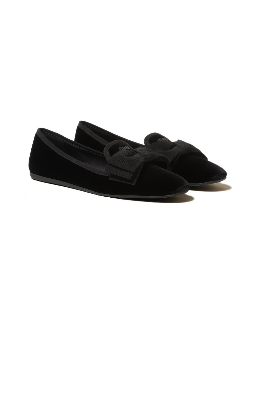 미우미우 슬리퍼 벨벳 5S088E