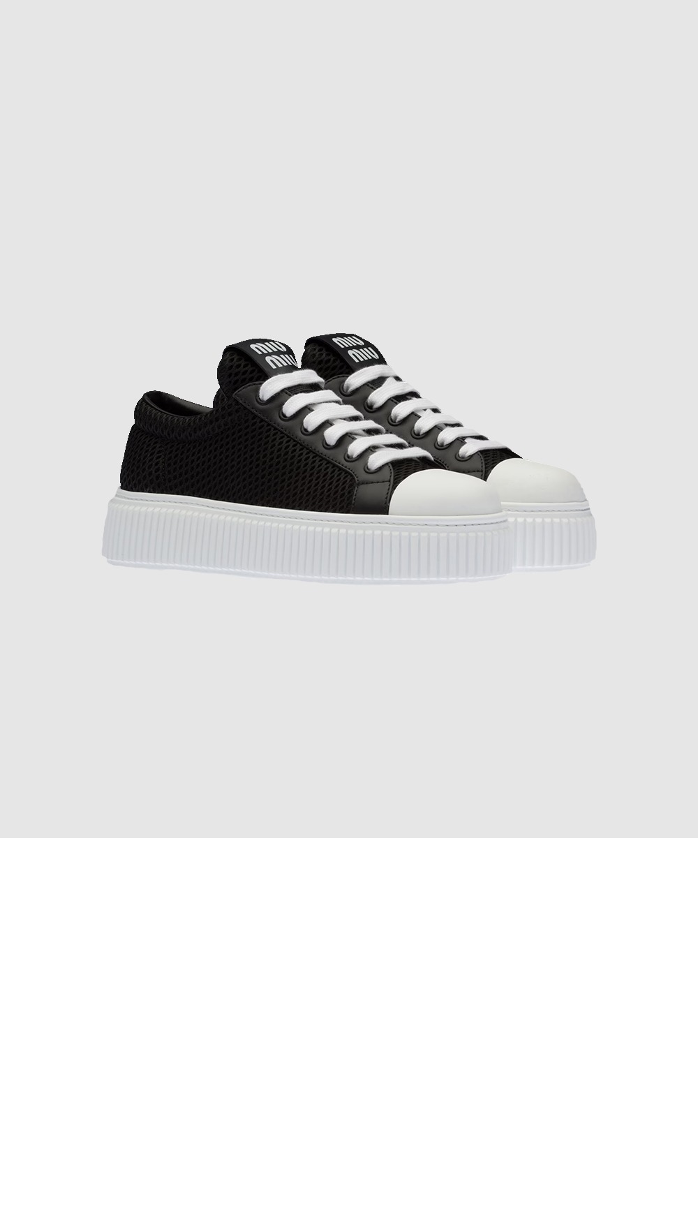 미우미우 메쉬 스니커즈 5E726D