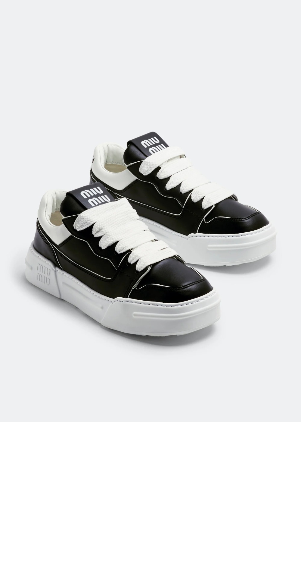 미우미우 가죽 스니커즈 5E838D
