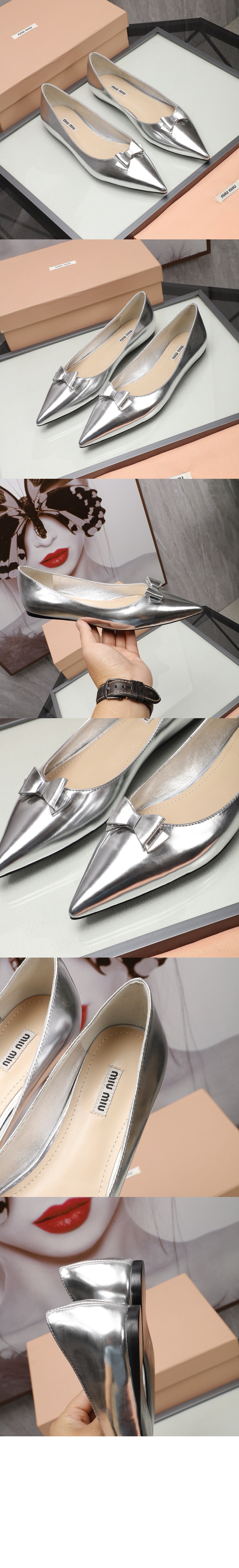 미우미우 가죽 발레리나 5F465D