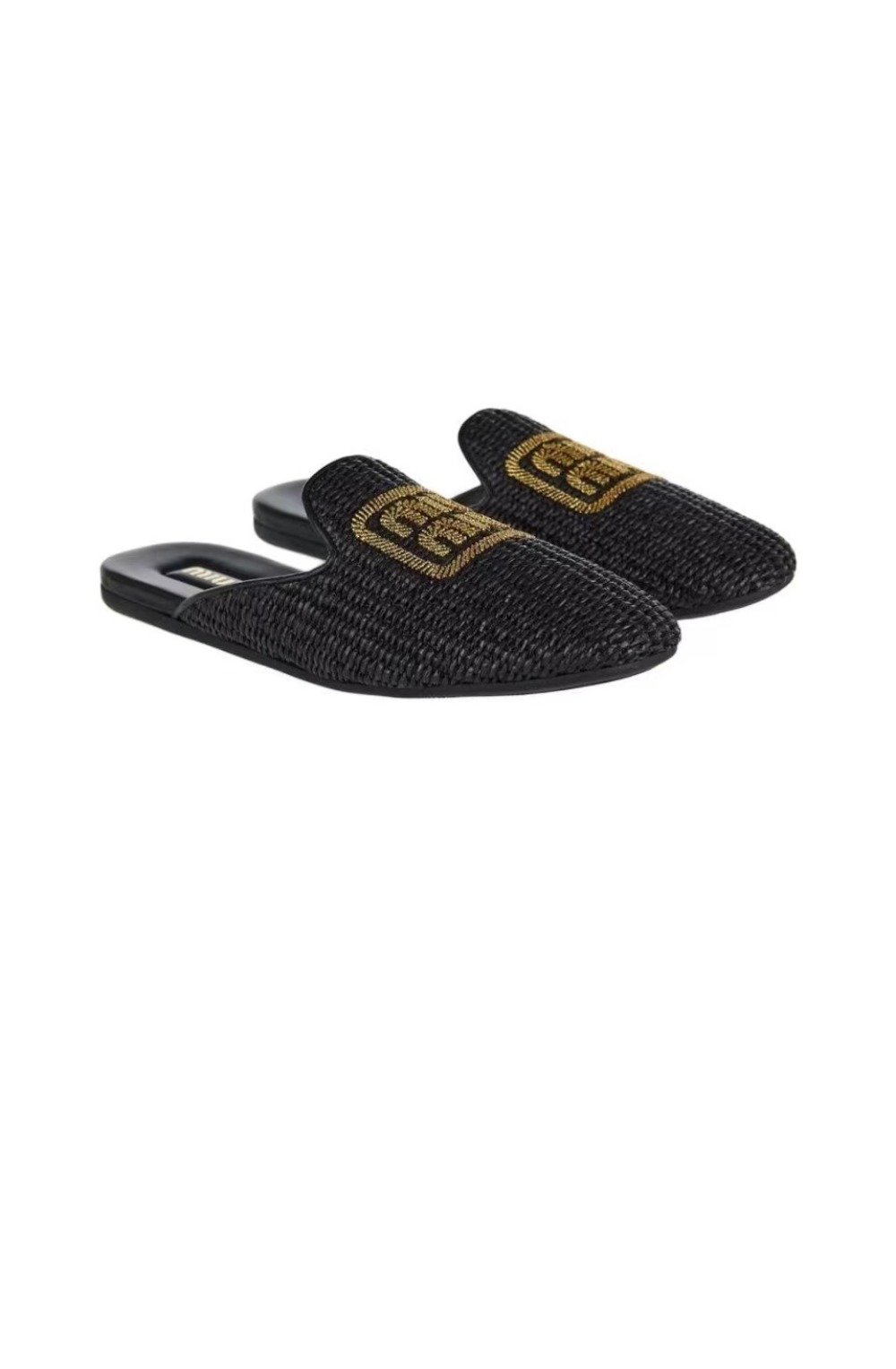 미우미우 양가죽 뮬 5D058E