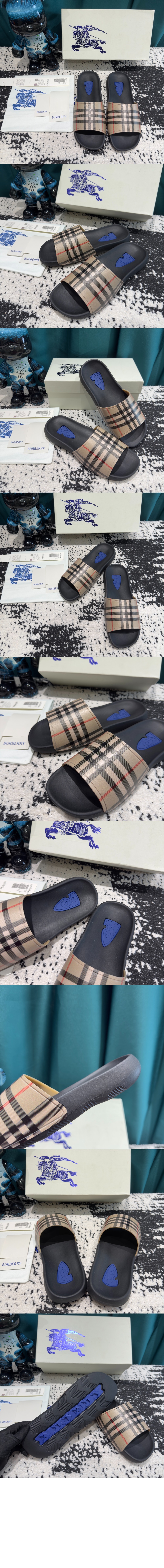 버버리 체크 슬라이드 80570371