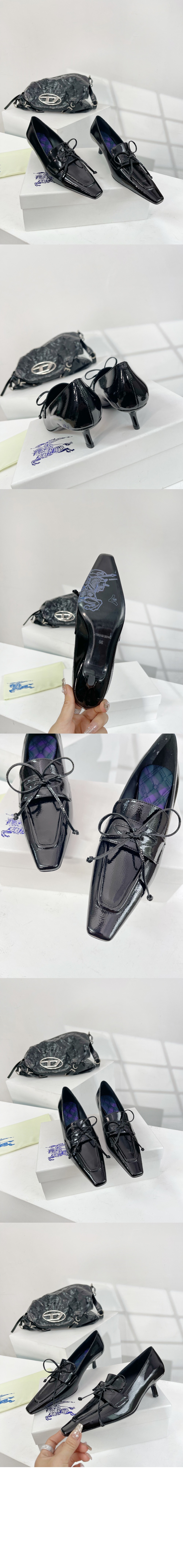 버버리 스톰 가죽 펌프스 8077777