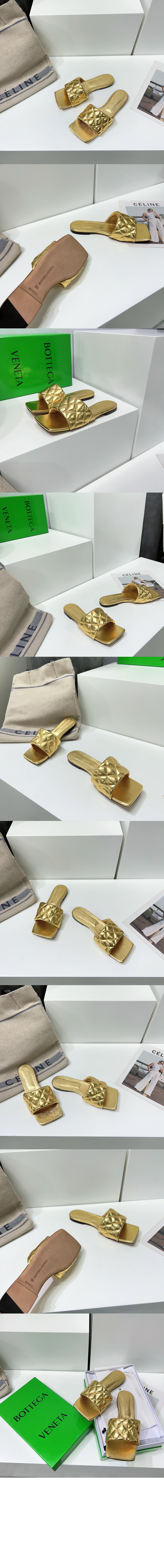 보테가베네타 패더드 플랫 샌들 627710