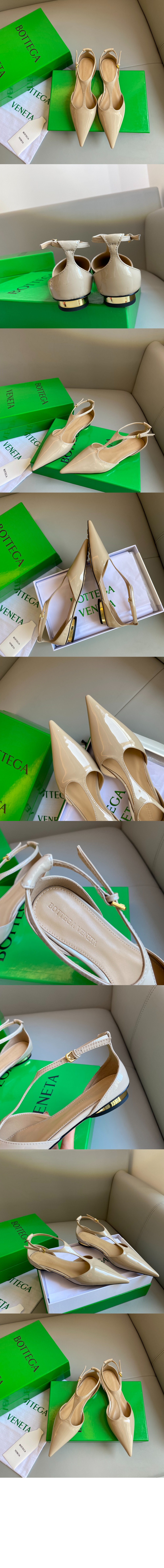 보테가베네타 플랫 발레리나 뮬 740412