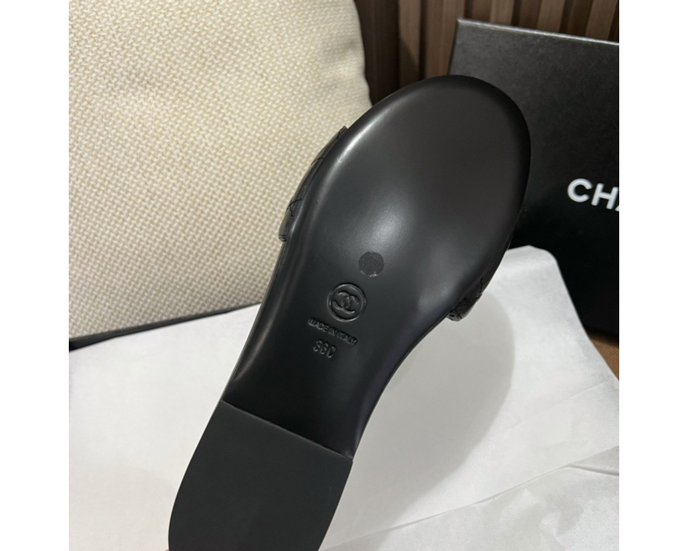 샤넬 CC로고 퀼팅 뮬 슬리퍼 슈즈