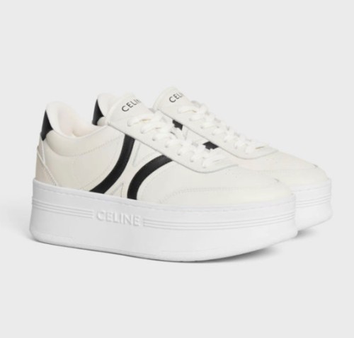 셀린느 트리옹프 웨지 아웃솔 블록 스니커즈