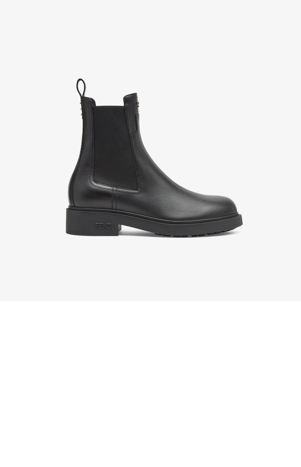 펜디 가죽 바이커 부츠 8T8576