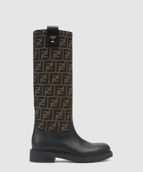 펜디 가죽과 패브릭 부츠 8W8574