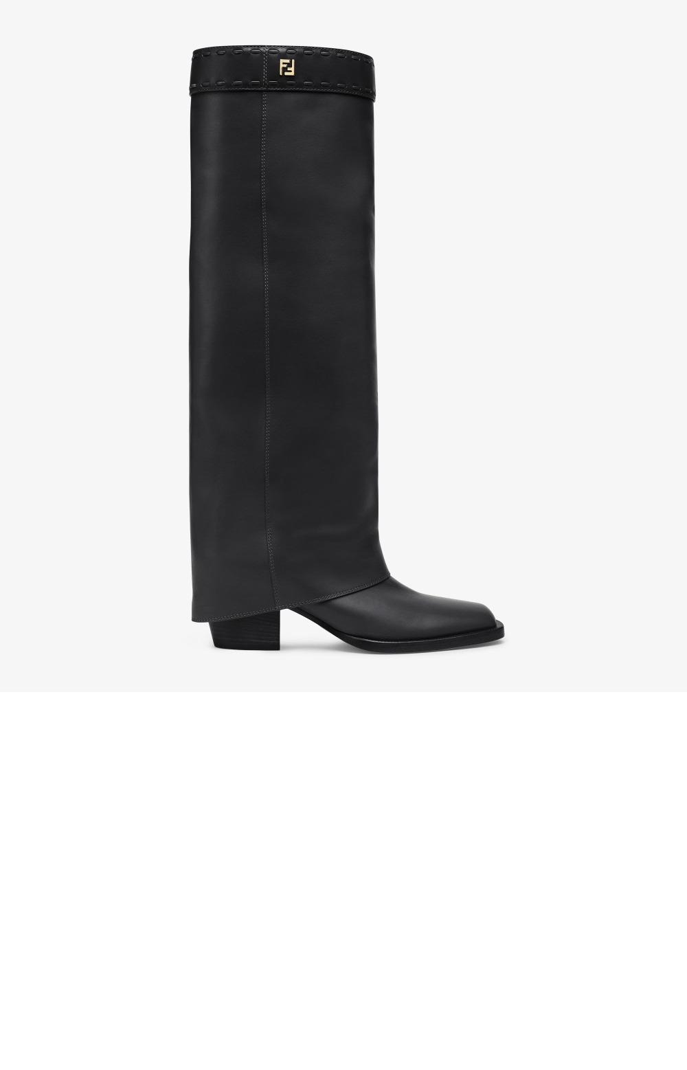 펜디 가죽 하이힐 부츠 8W8566