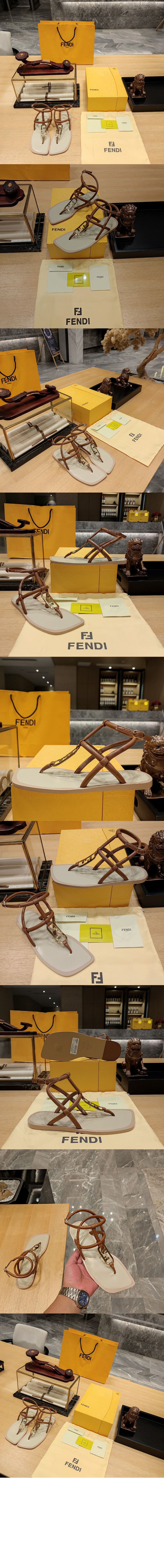 펜디 바게트 슬라이드 8X8282