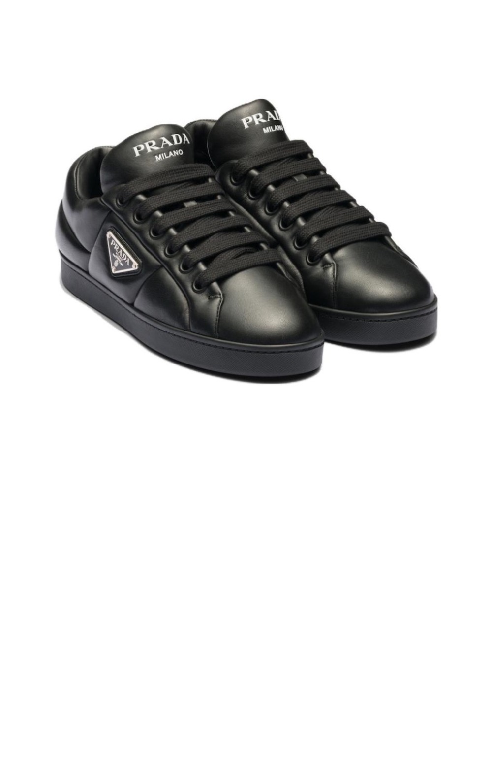 프라다 퀼팅 나파 레더 스니커즈 1E204N