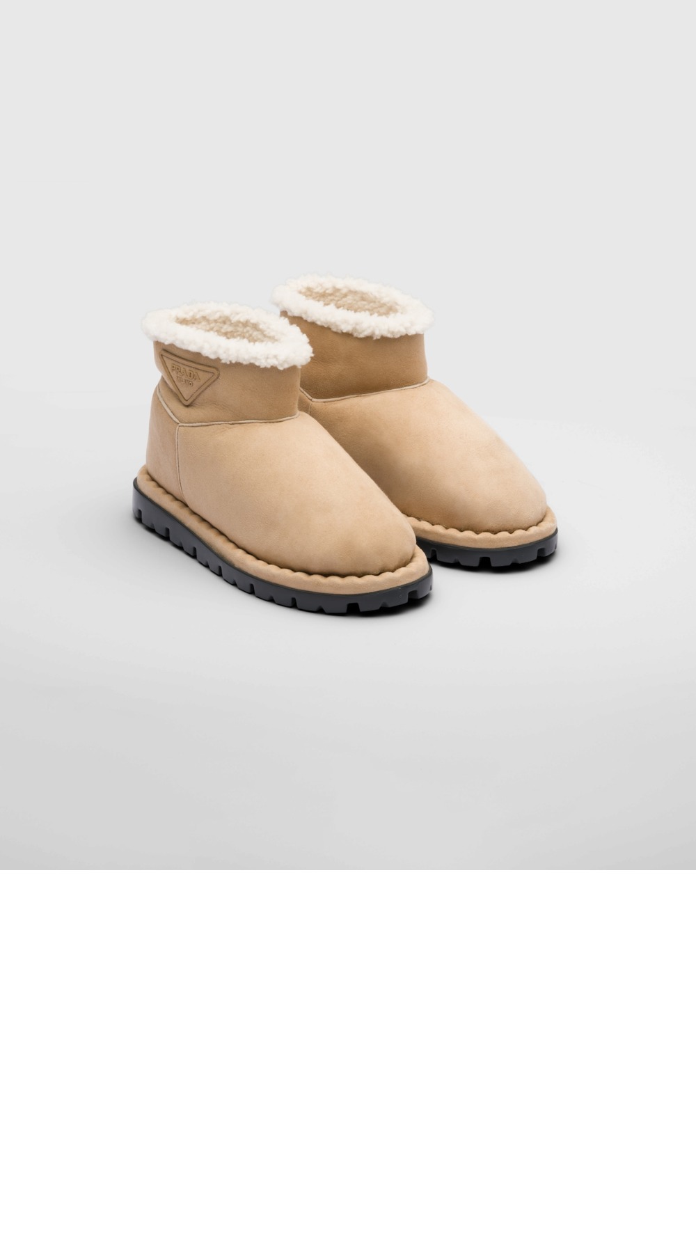 프라다 시어링 부티 부츠 1T217N