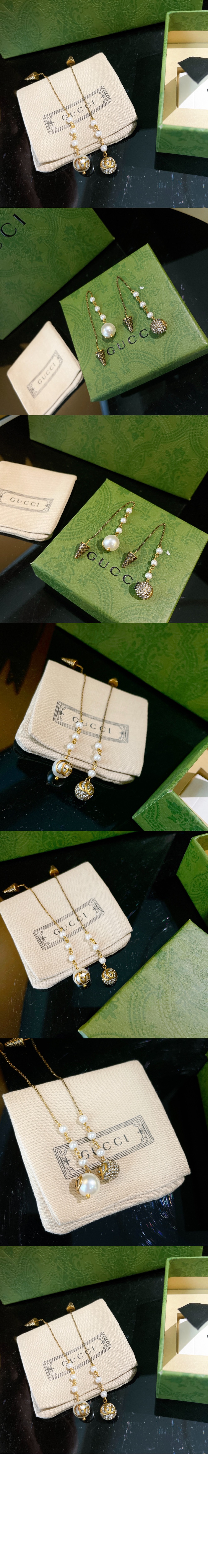 구찌 GG 아이스크림 드롭 귀걸이 661195