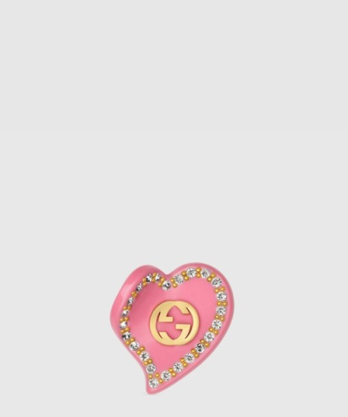 구찌 더블 G 하트 머리핀 753884