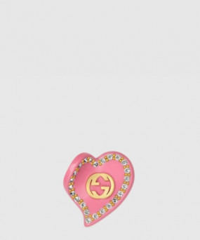구찌 더블 G 하트 머리핀 753884