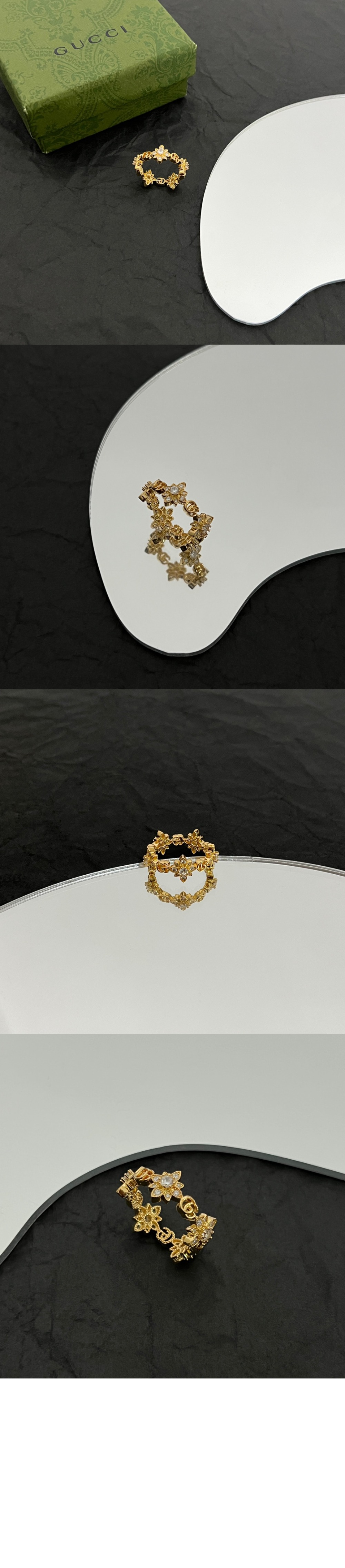 구찌 플로라 18K 다이아몬드 반지 702391