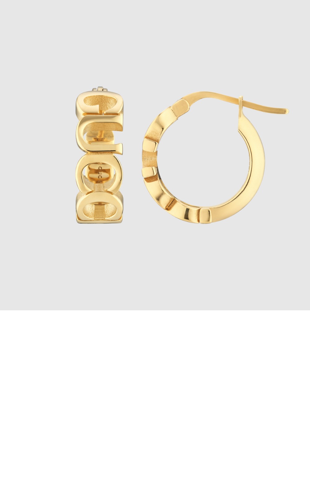 구찌 GUCCI 레터 후프 귀걸이 774627