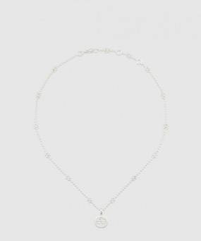 구찌 인터로킹 G 실버 목걸이 479221