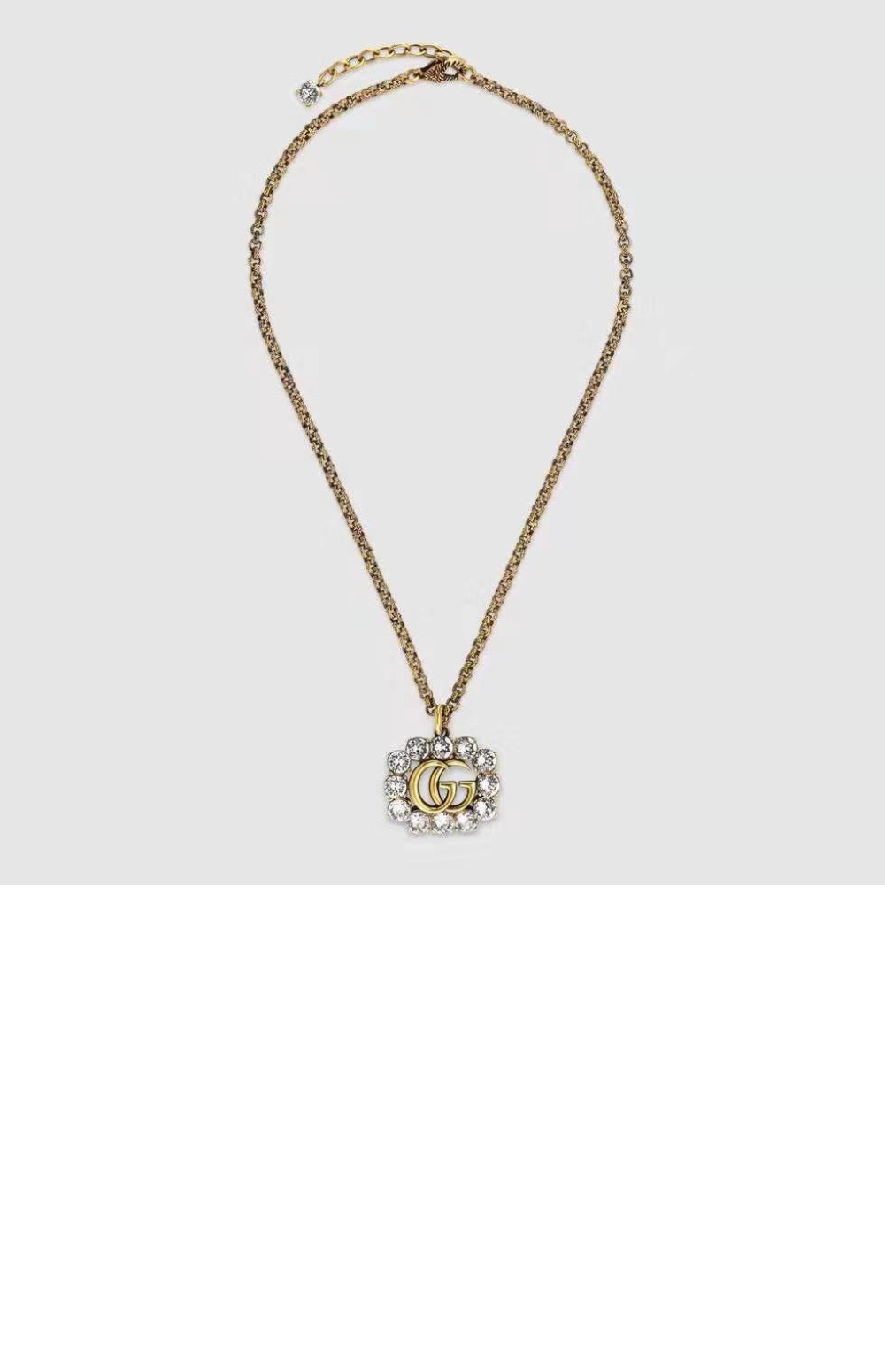 구찌 크리스탈 GG 목걸이 645675