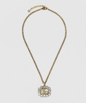 구찌 크리스탈 GG 목걸이 645675