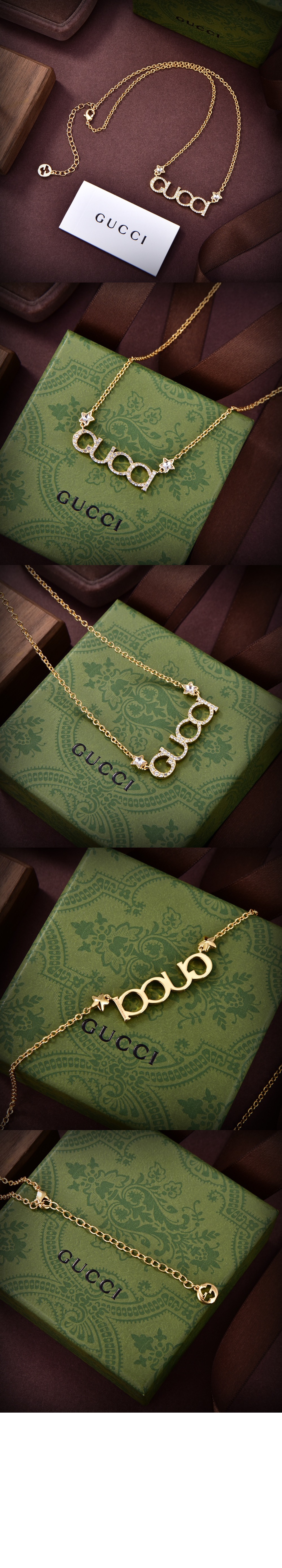 구찌 GUCCI 레터 목걸이 774693