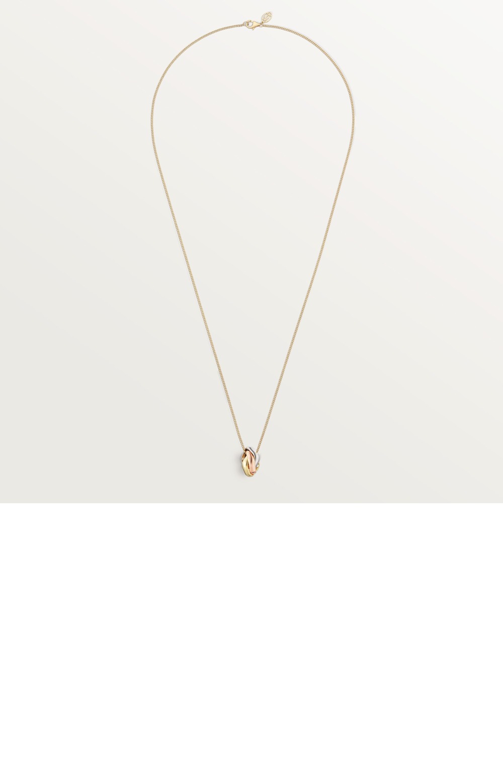 까르띠에 트리니티 쿠션 네크리스 B7224955