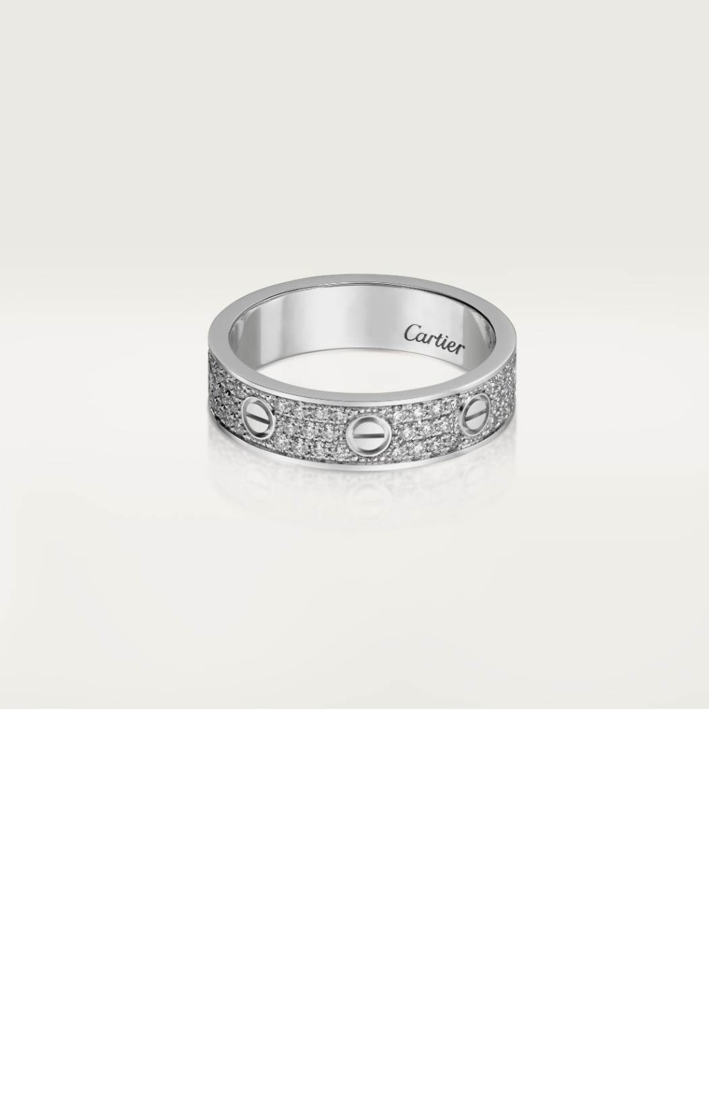 까르띠에 LOVE 웨딩 밴드 B4083400