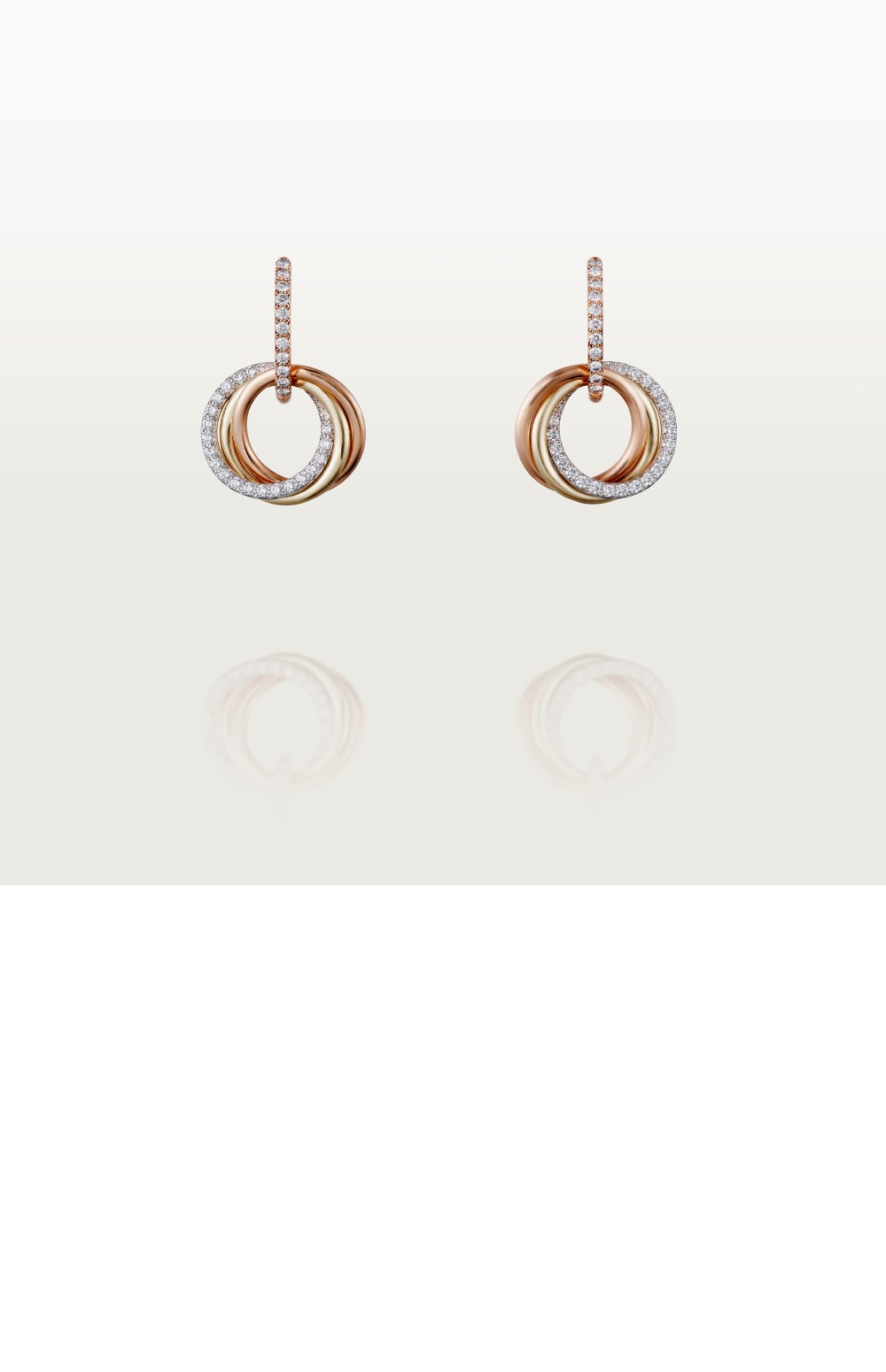 까르띠에 트리니티 귀걸이 B8301259