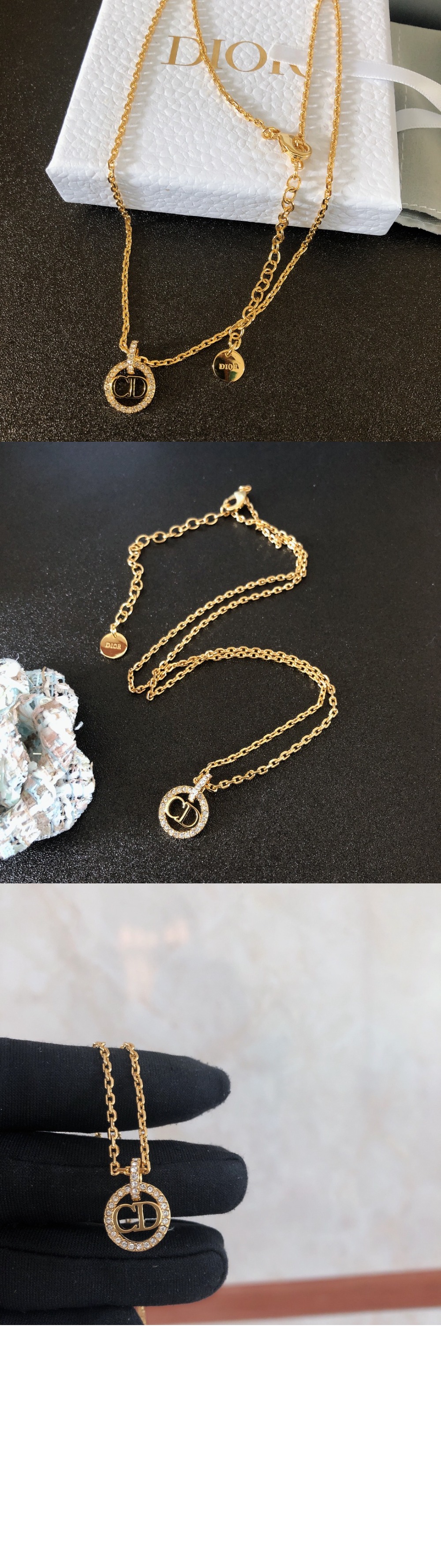 디올 Clair D Lune 목걸이 N1709