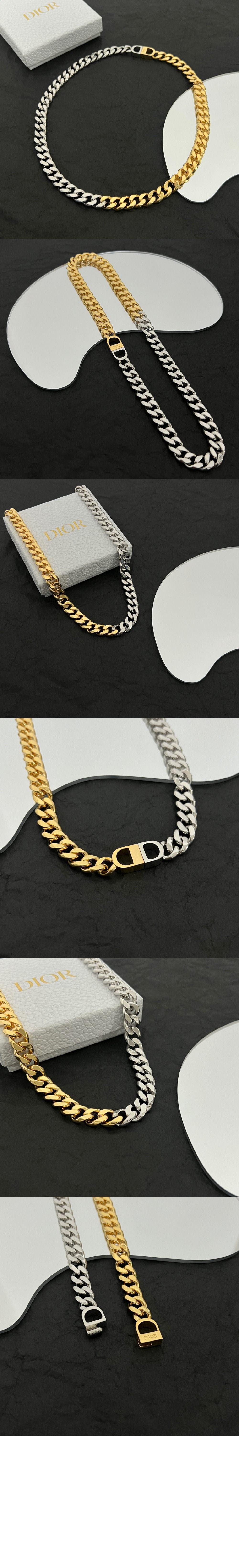 디올 CD Icon 목걸이 N1335