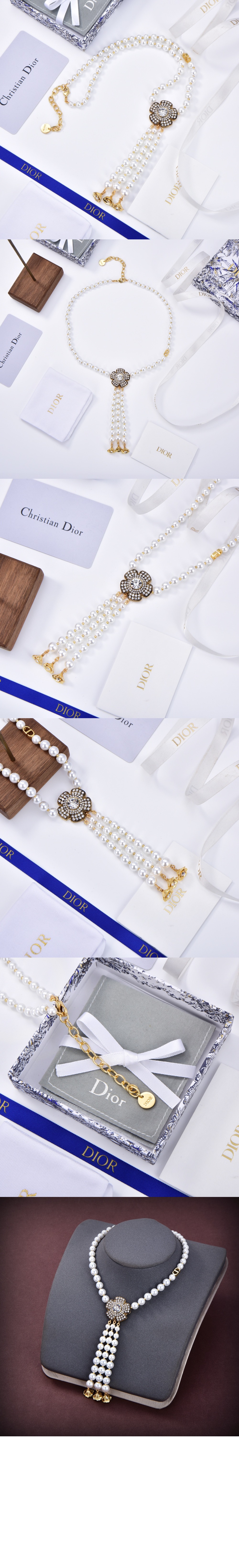 디올 JARDIN ENCHANTE 진주 목걸이 N2290