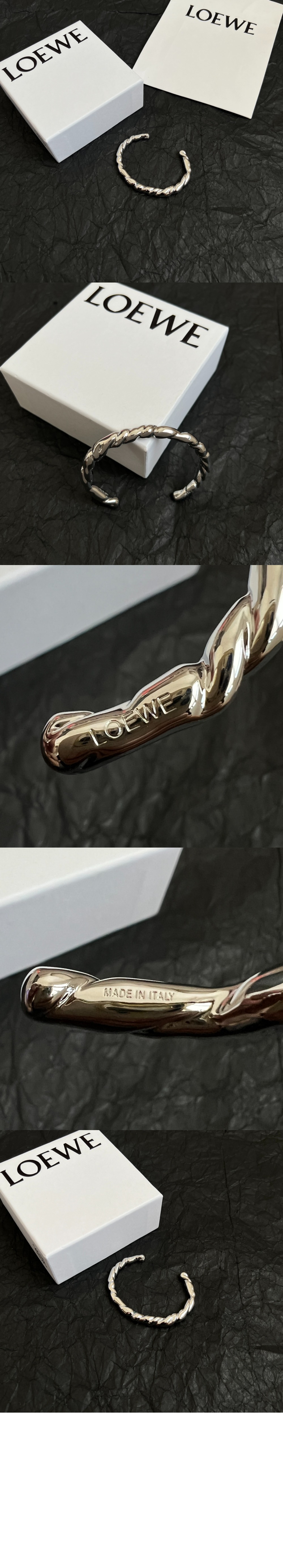 로에베 씬 나파 트위스트 커프