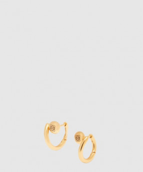 로에베 애너그램 페블 미니 후프 이어링