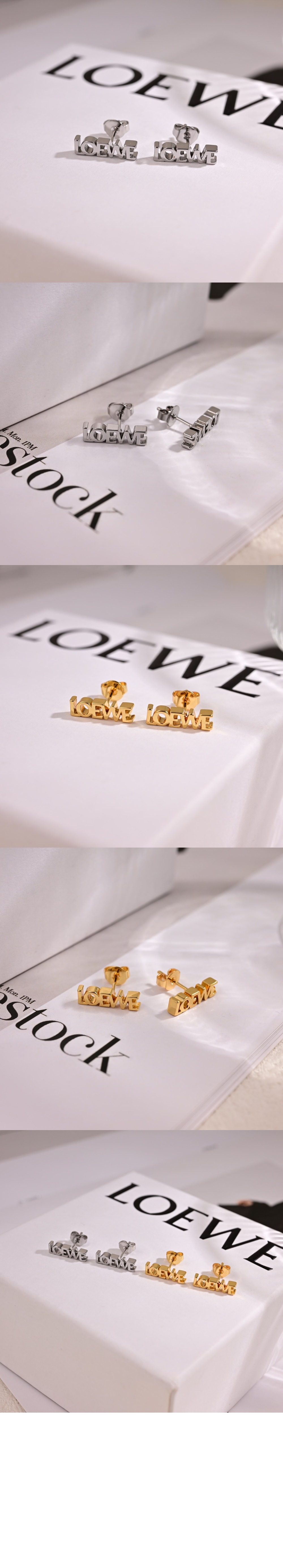 로에베 그래픽 싱글 이어링