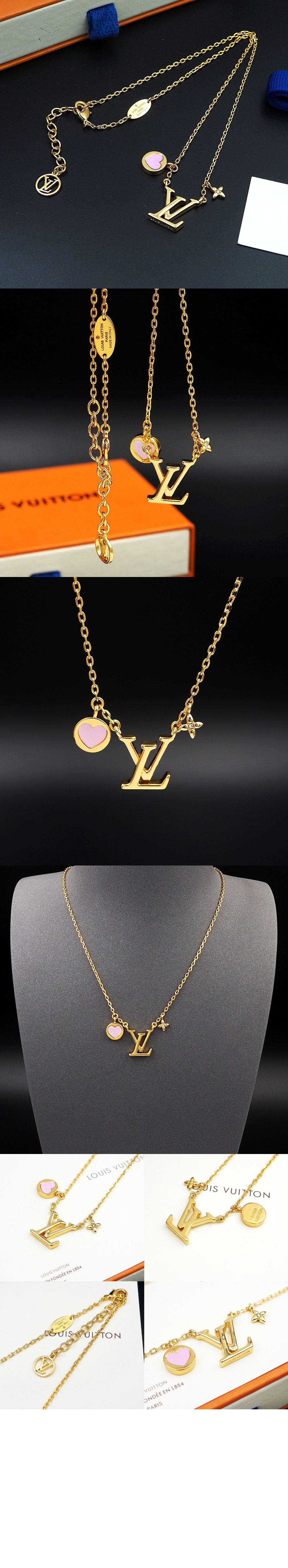 루이비통 LV 아이코닉 하트 목걸이 M01424