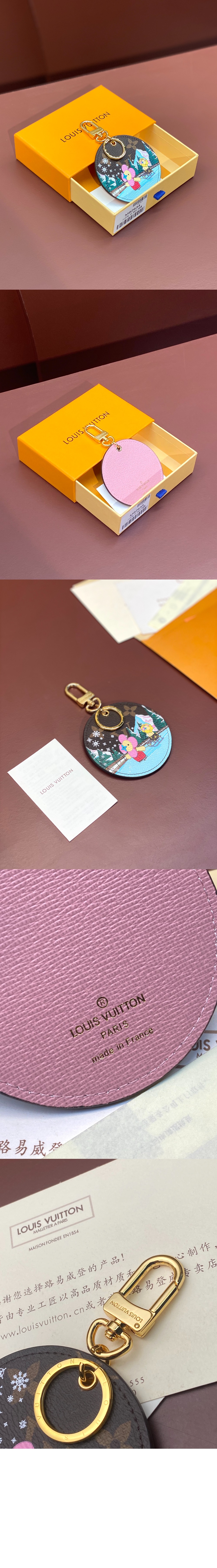 루이비통 일러스트 비비엔 세일 백 참 & 키 홀더 M82633