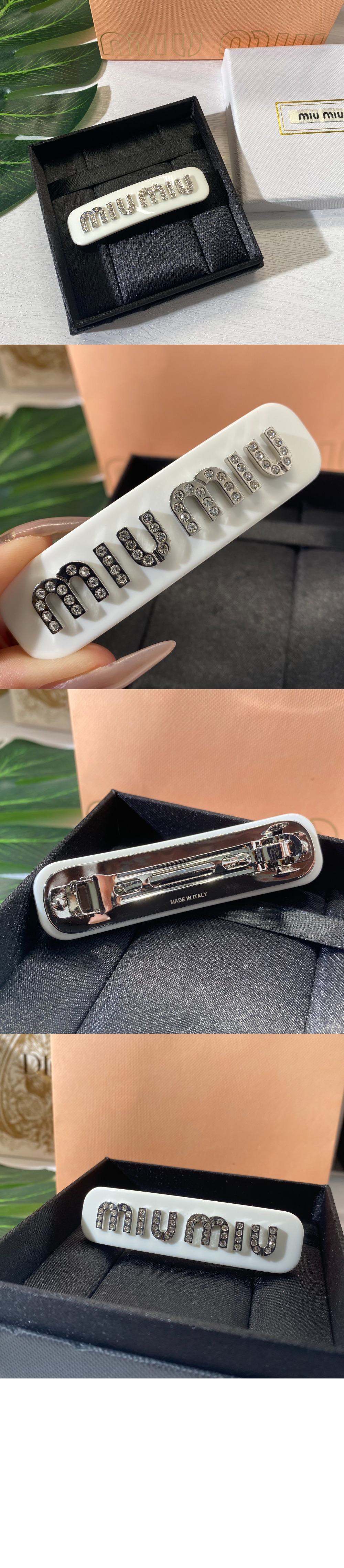 미우미우 헤어 클립 5IF072