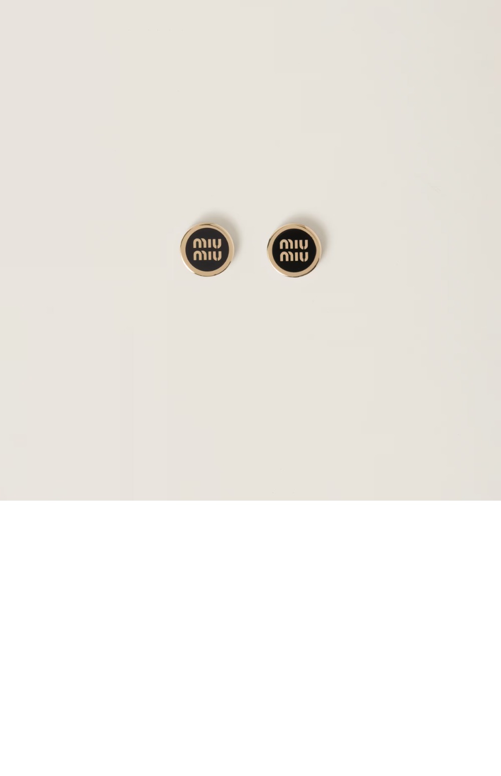 미우미우 에나멜 메탈 귀걸이 5JO912