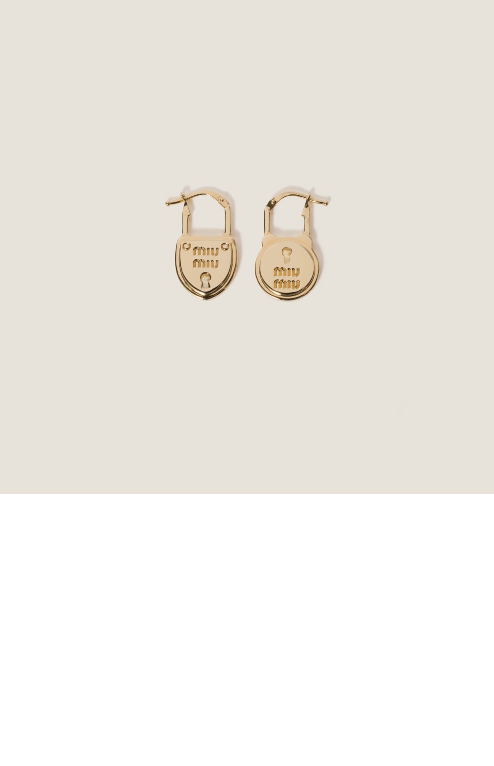 미우미우 메탈 이어링 5IO215