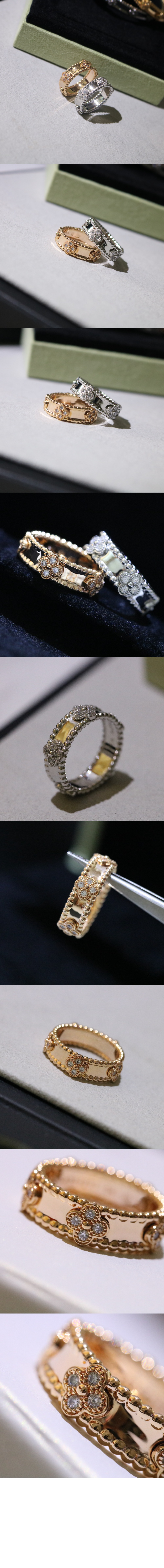 반클리프 뻬를리 스위트 클로버 링 6MN00