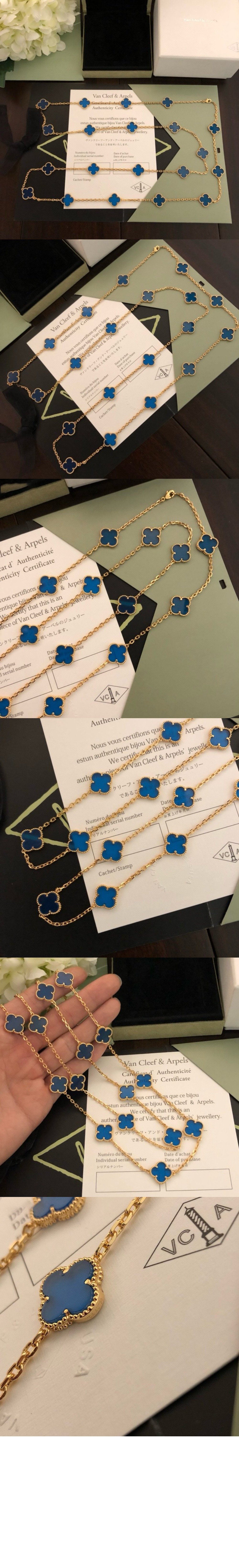 반클리프 빈티지 알함브라 롱 목걸이 39800