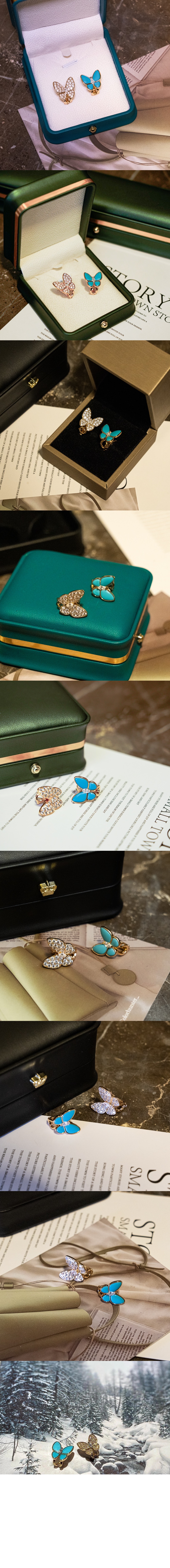 반클리프 투 버터플라이 귀걸이 7US00